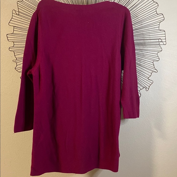 Talbots Plus Luscious Raspberry Tunic Size 2X - Picture 3 of 5